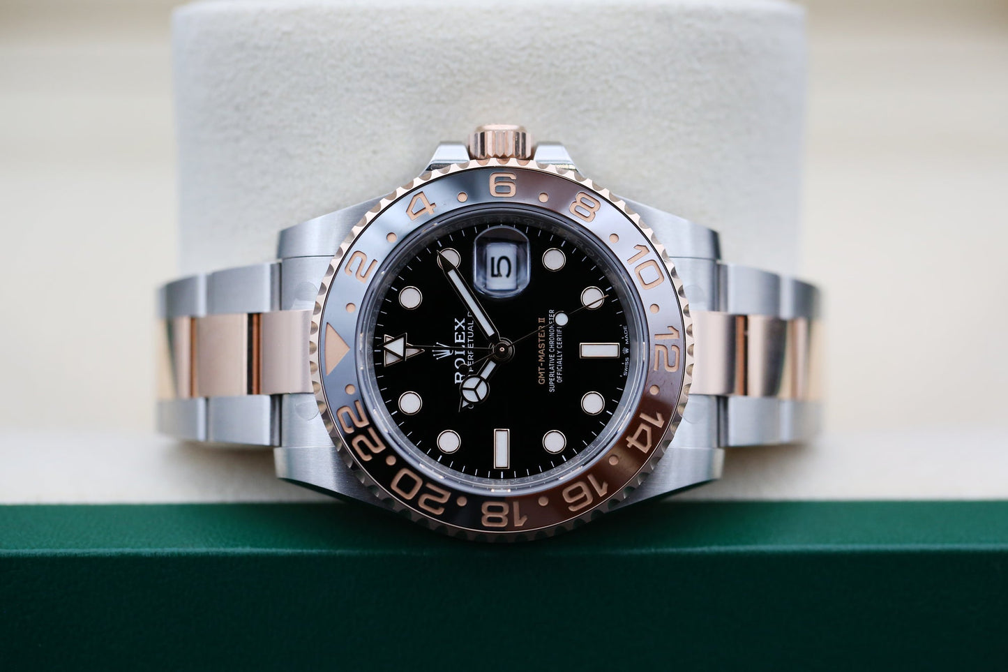 Rolx Black GMT MASTER II  40mm 2022 Rootbeer