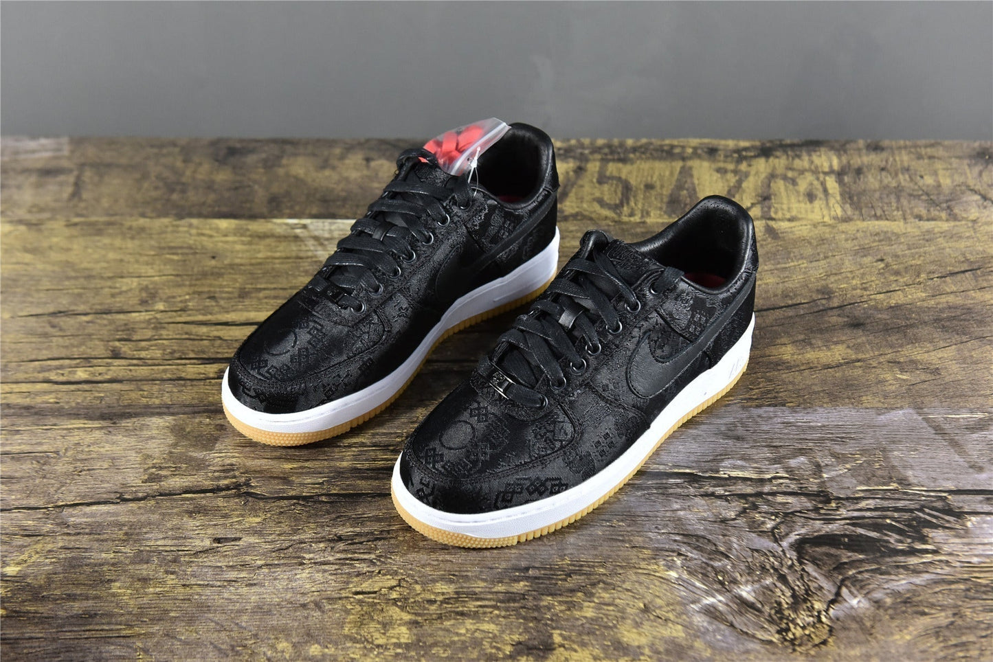 AF 1  x CLOT x Fragment Design 'Black Silk'