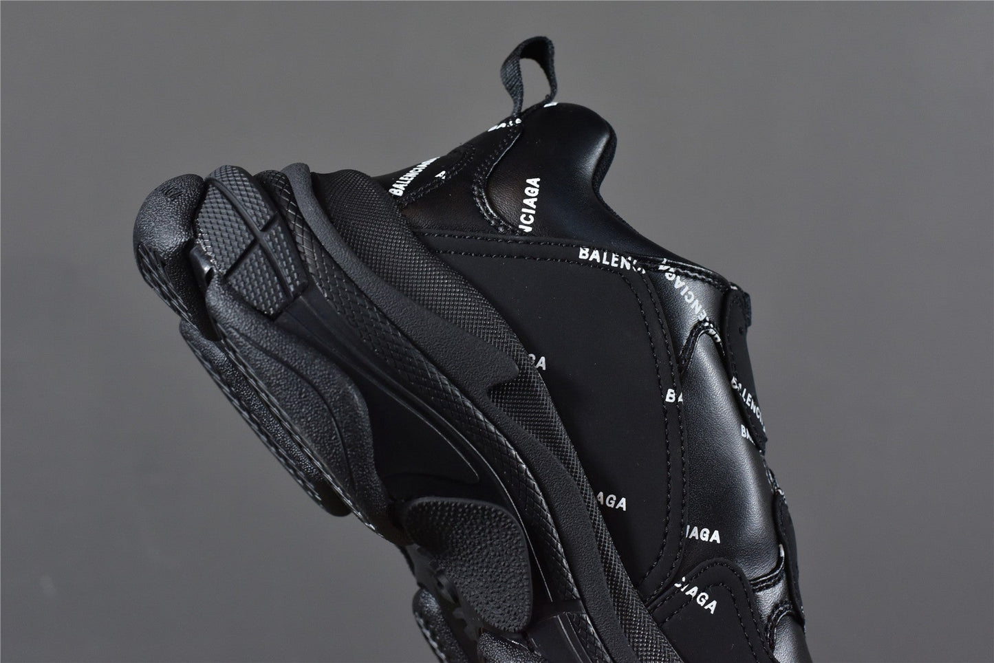 Bciaga Triple S Allover Logo Black
