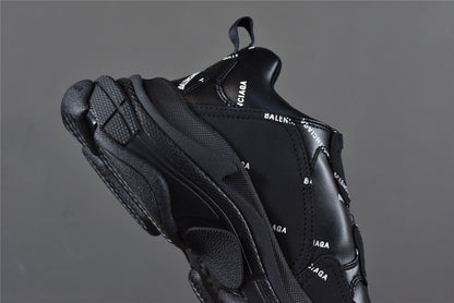 Bciaga Triple S Allover Logo Black