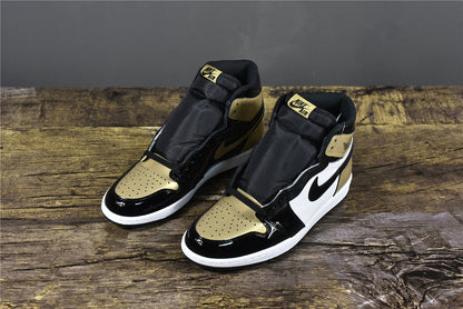 AJ 1 High 'Gold Toe Patent'