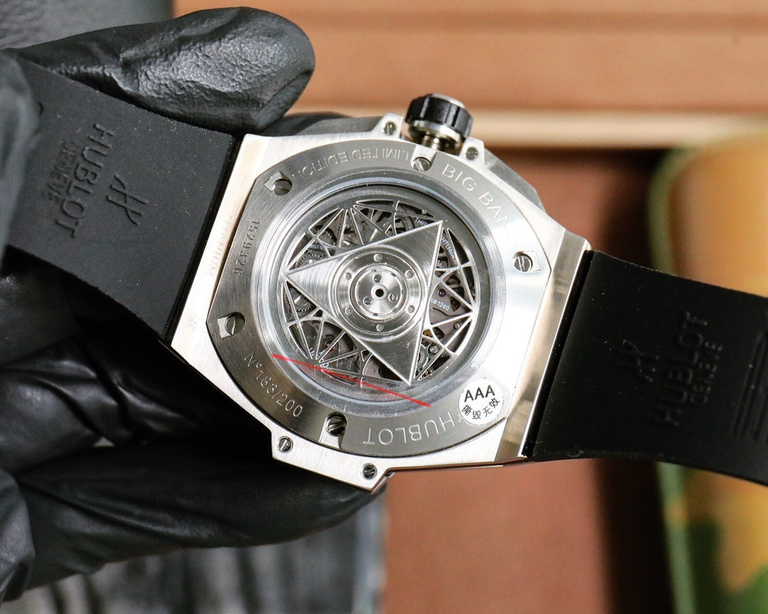 HBT Silver Blue - Blue Rubber - Automatic - 45mm