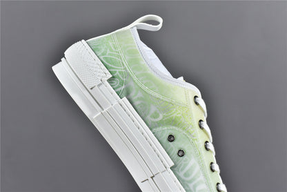 D!OR B23 'Low-Top Yellow and Green Canvas'