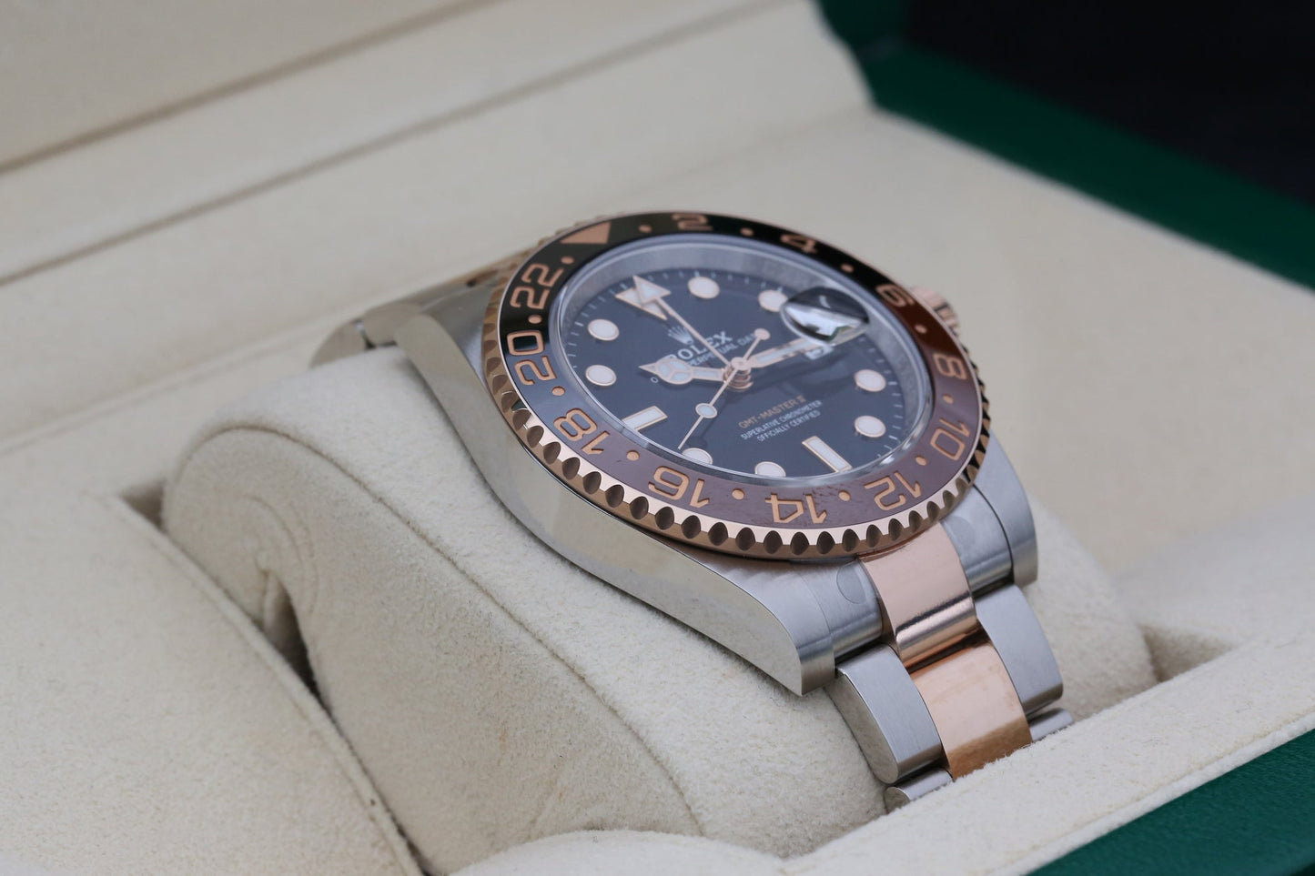Rolx Black GMT MASTER II  40mm 2022 Rootbeer
