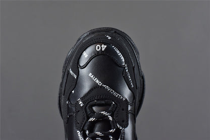 Bciaga Triple S Allover Logo Black