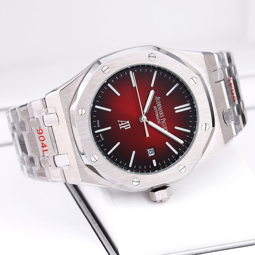 Audermaus Red - 904L White Steel - Automatic - 41mm