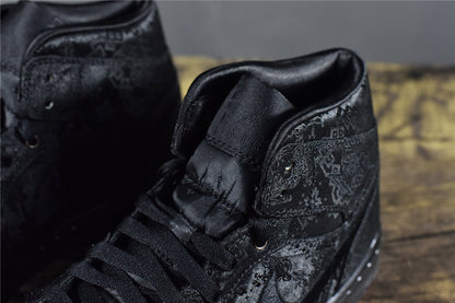 AJ 1 Mid x CLOT 'Fearless Black'