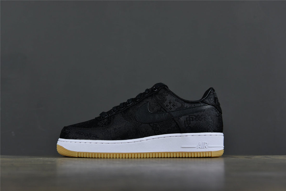 AF 1  x CLOT x Fragment Design 'Black Silk'