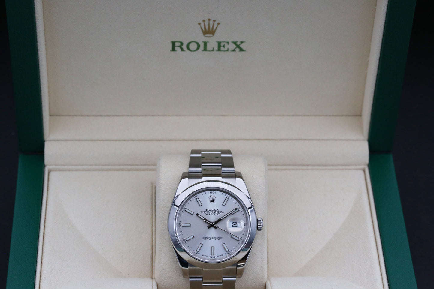 Rolx Silver DATEJUST 41mm 2018