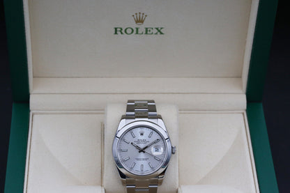 Rolx Silver DATEJUST 41mm 2018