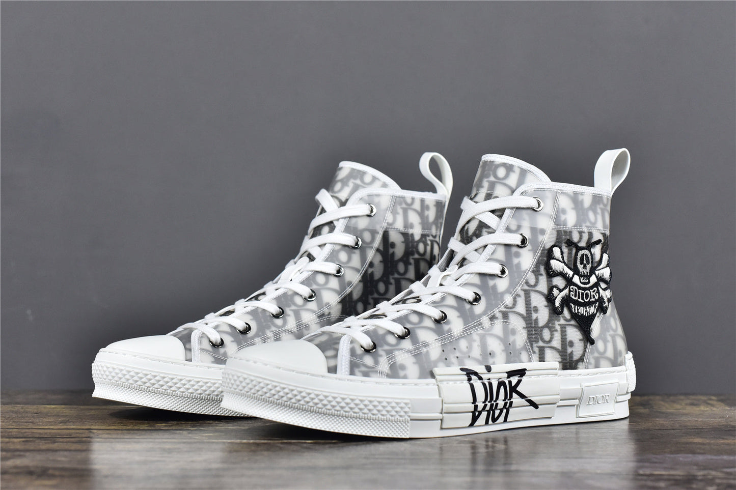 D!OR B23 High-Top Oblique Canvas