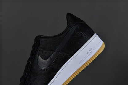 AF 1  x CLOT x Fragment Design 'Black Silk'