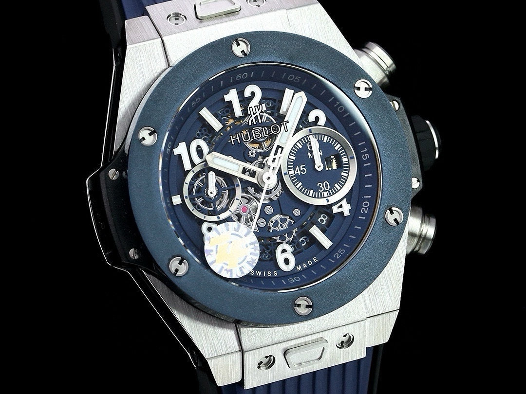 HBT Chronograph - Blue - Blue Rubber - Automatic - 42mm