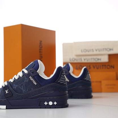 LV Trainer Sneaker Blue