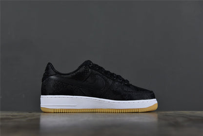AF 1  x CLOT x Fragment Design 'Black Silk'