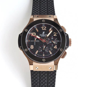 HBT Chronograph - Black -Rosegold Ceramic - Black Rubber - Automatic - 44mm
