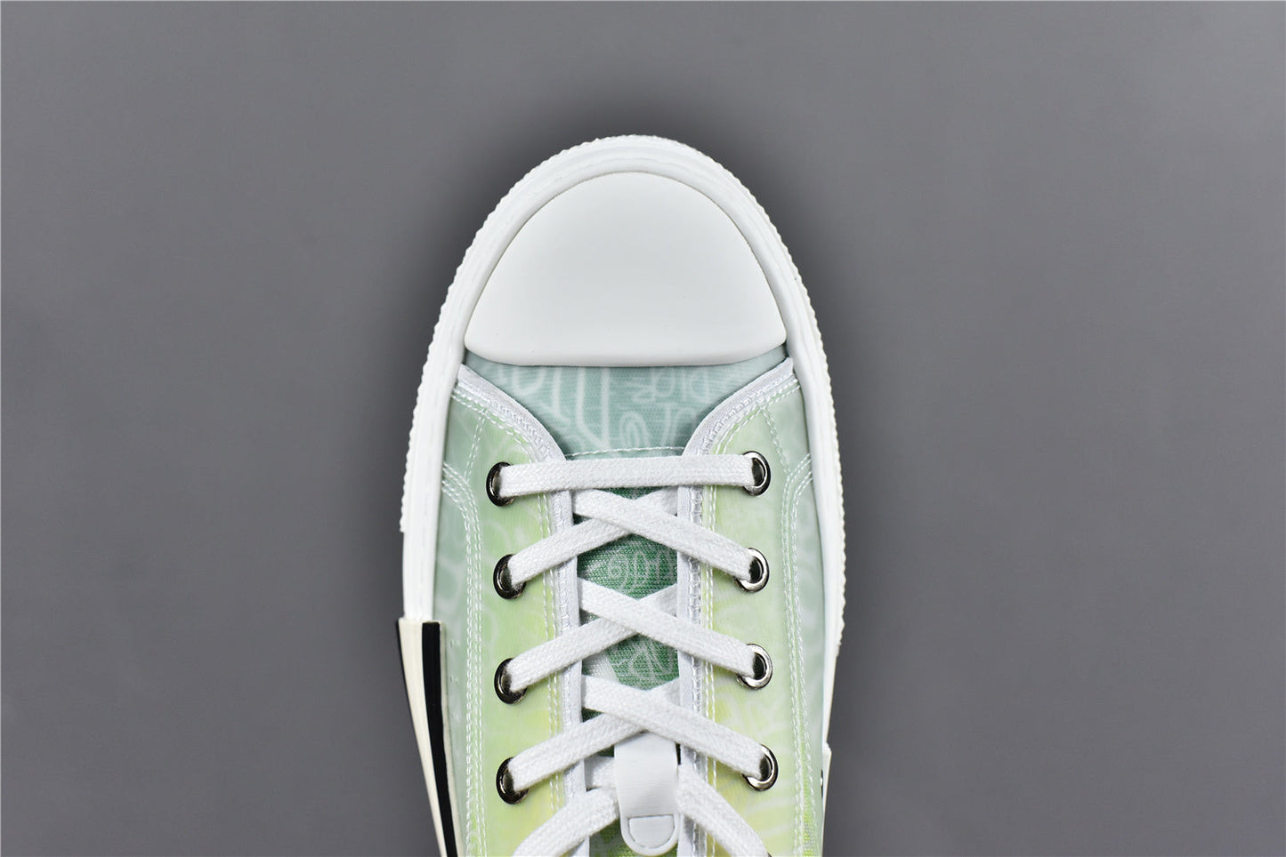 D!OR B23 'Low-Top Yellow and Green Canvas'