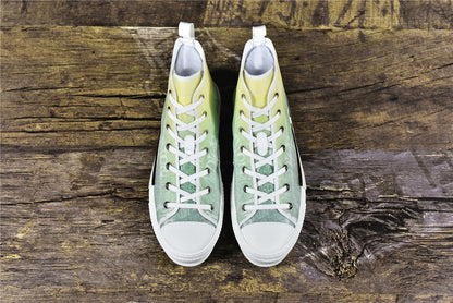 D!OR B23 High-Top Sneaker Yellow and Green