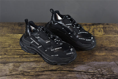 Bciaga Triple S Allover Logo Black
