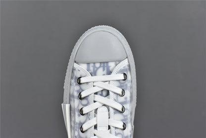 D!OR B23 Low-Top Navy Blue Oblique Canvas