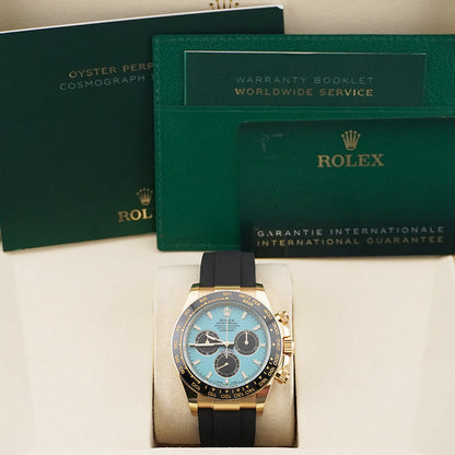 Daytona  40mm 126500LN Gold Dial Tiffany Blue