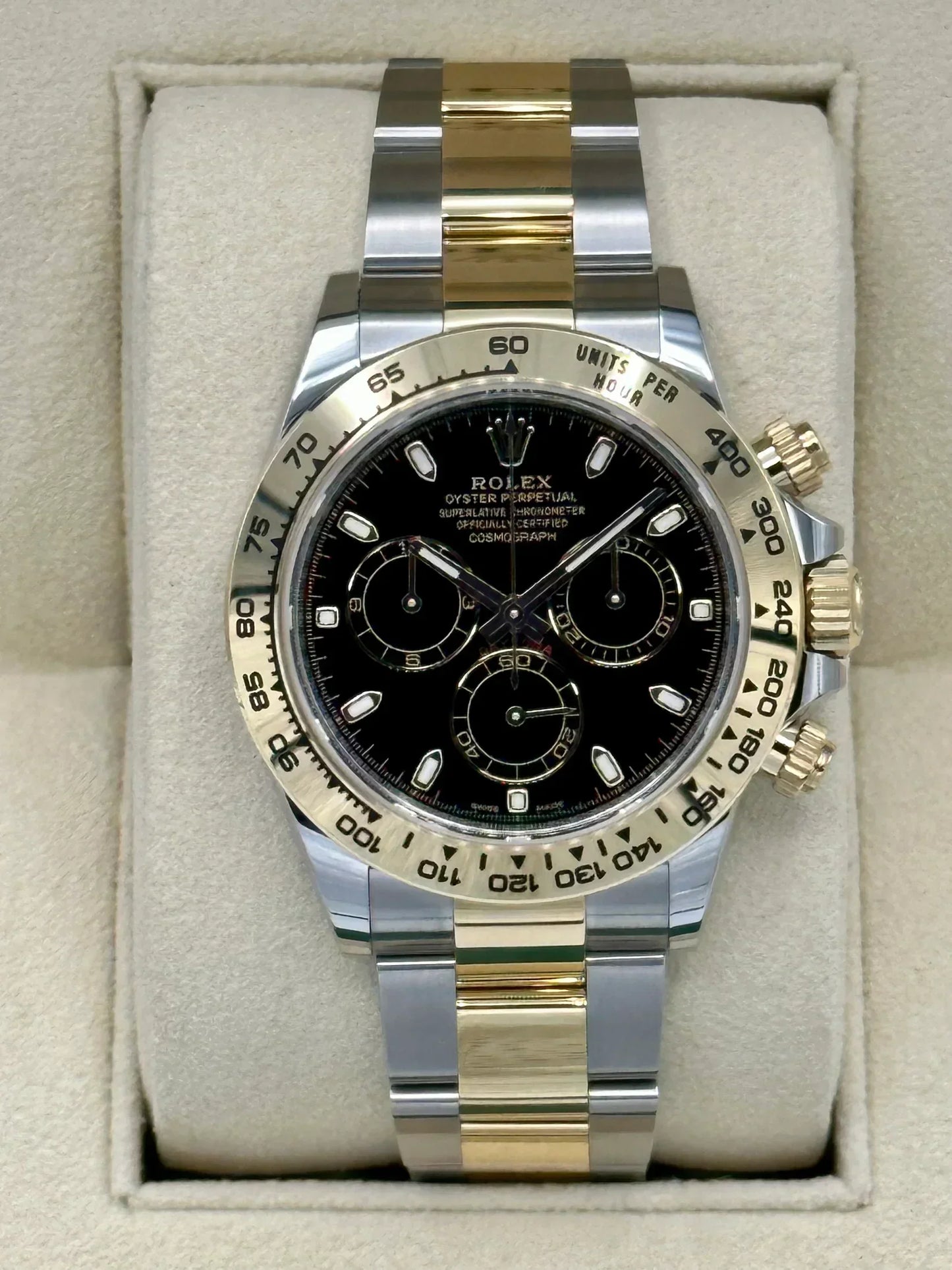 Daytona 40mm 116503 Two-Tone Black Dial