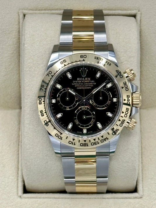 Daytona 40mm 116503 Two-Tone Black Dial