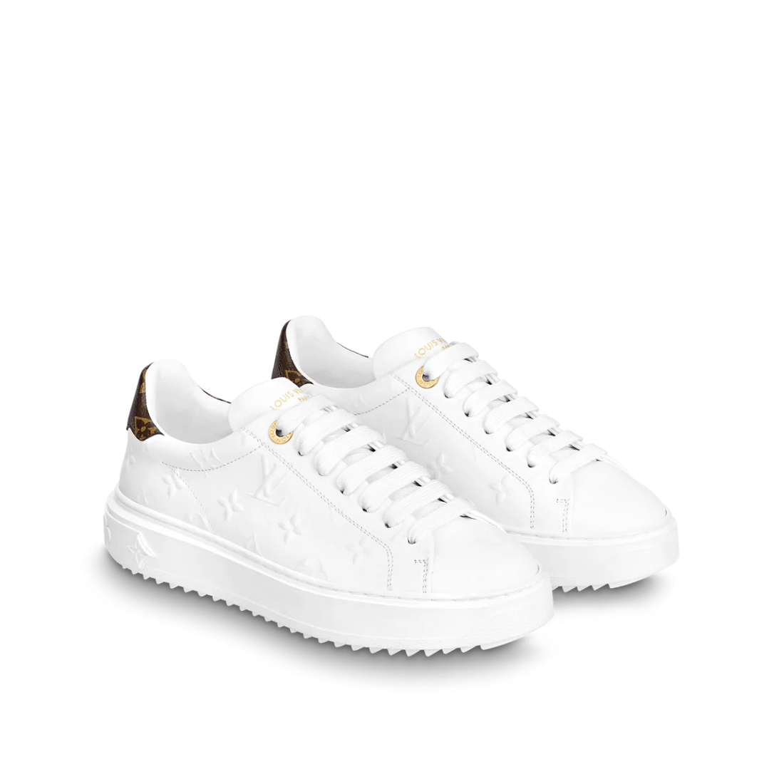 LV Time Out Leather White