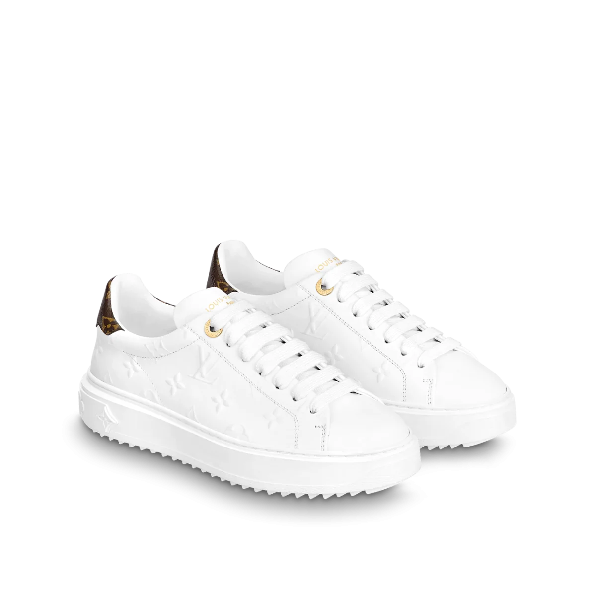 LV Time Out Leather White