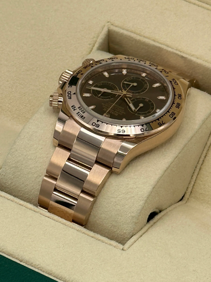 Daytona 40mm 116505 Rose Gold Chocolate Dial