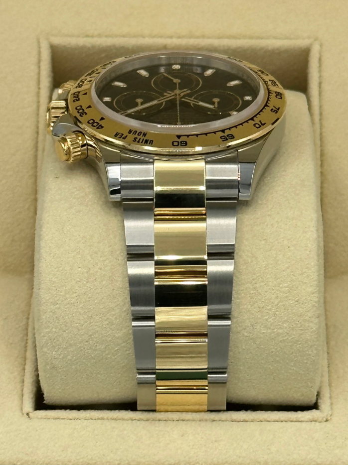 Daytona 40mm 116503 Two-Tone Black Dial