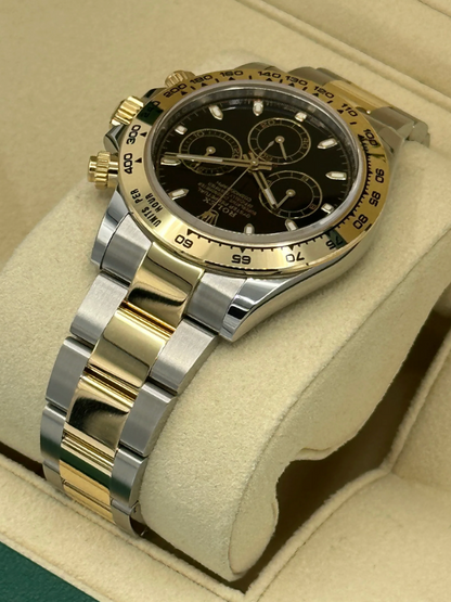 Daytona 40mm 116503 Two-Tone Black Dial