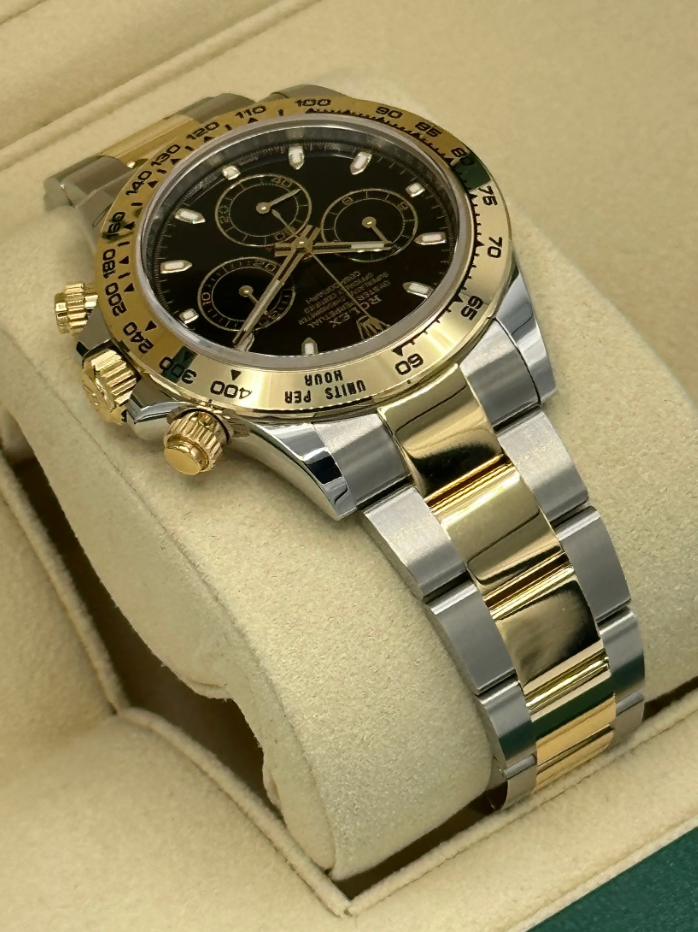 Daytona 40mm 116503 Two-Tone Black Dial