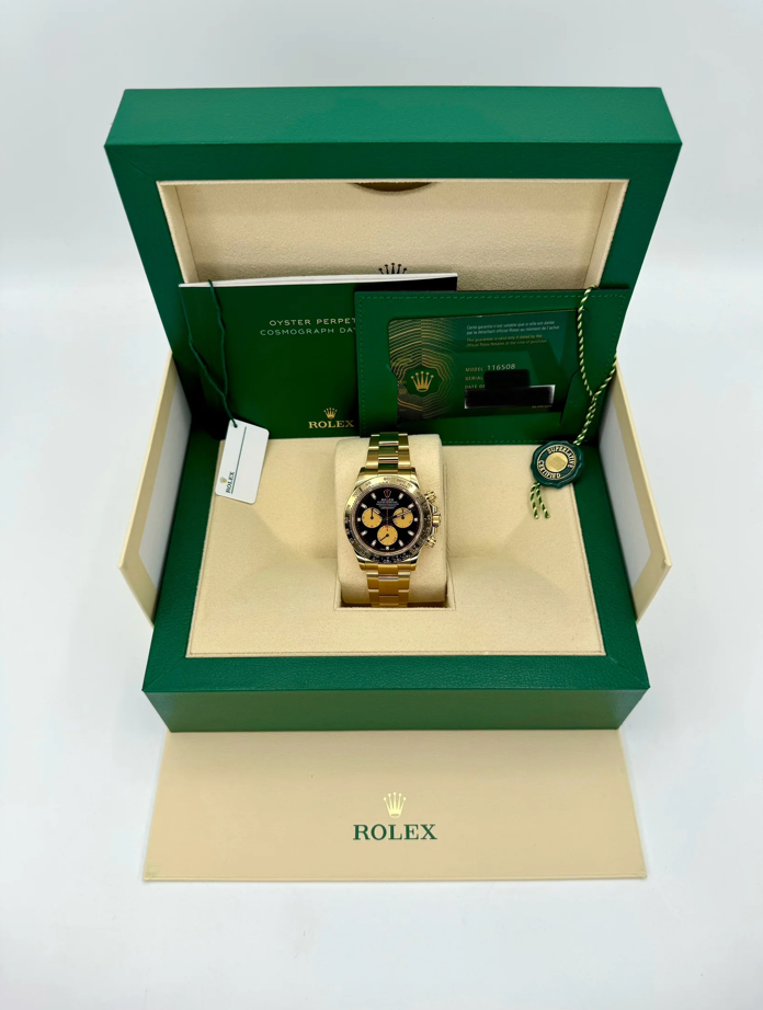 Daytona"Paul Newman" 40mm 116508 Gold Black Dial