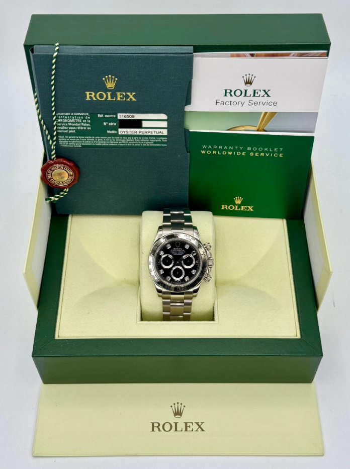 Daytona 116500 Steel black diamond dial
