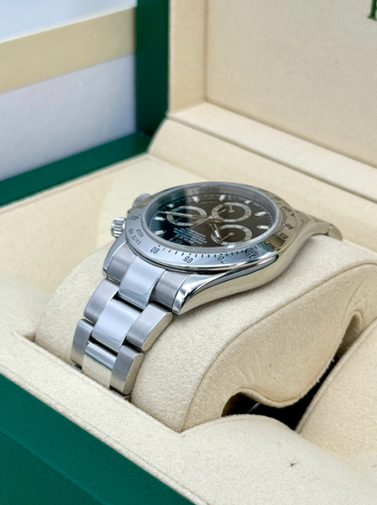 Daytona 40mm 116520 Stainless Steel Black Dial