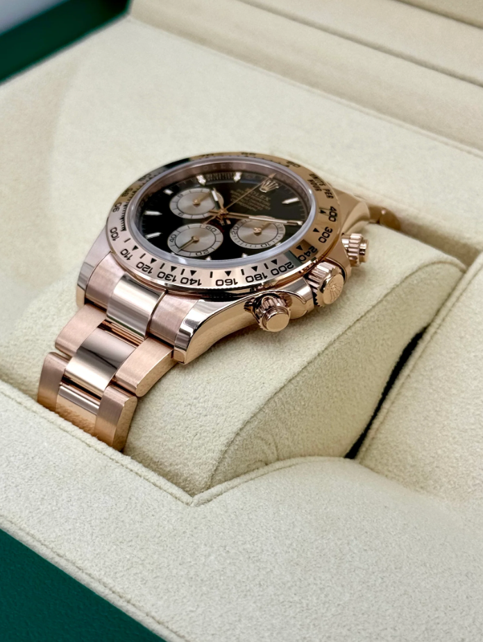 Daytona 40mm 126505 Rose Gold Black Dial