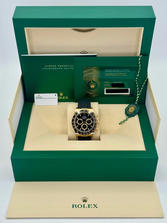Daytona 40mm 126518LN  Black Dial