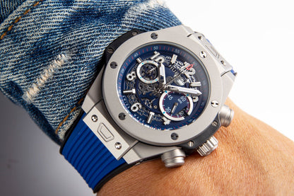 HBT Chronograph - Blue 316 Steel - Blue Rubber - Quartz - 45mm