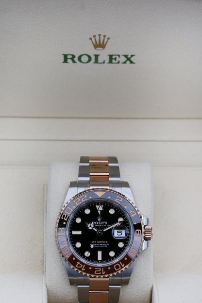 Rolx Black GMT MASTER II  40mm 2022 Rootbeer