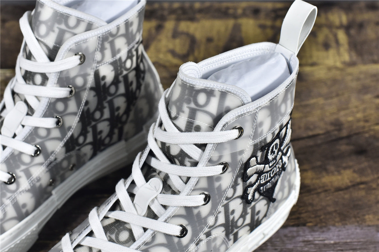 D!OR B23 High-Top Oblique Canvas