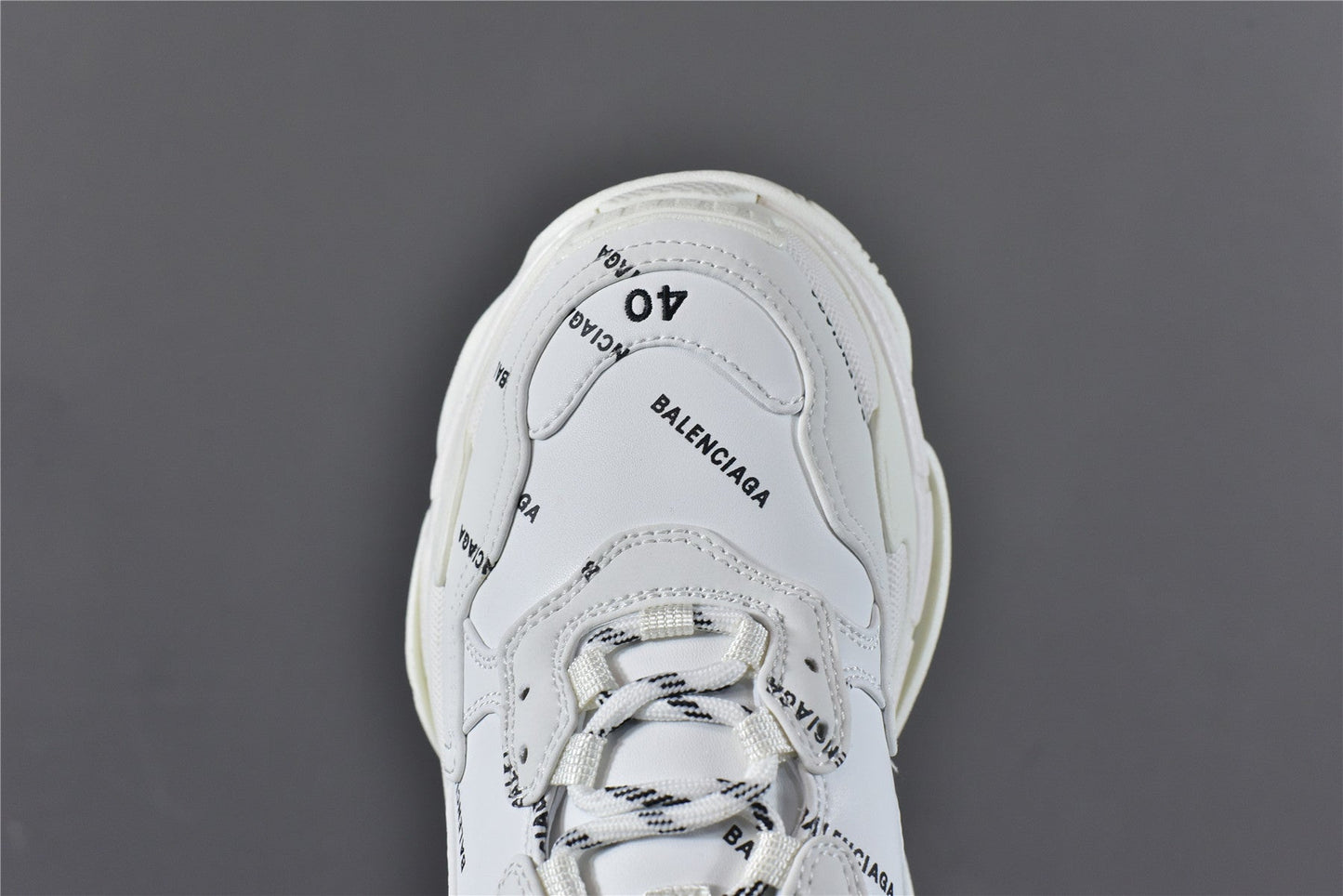 Bciaga Triple S Allover Logo White