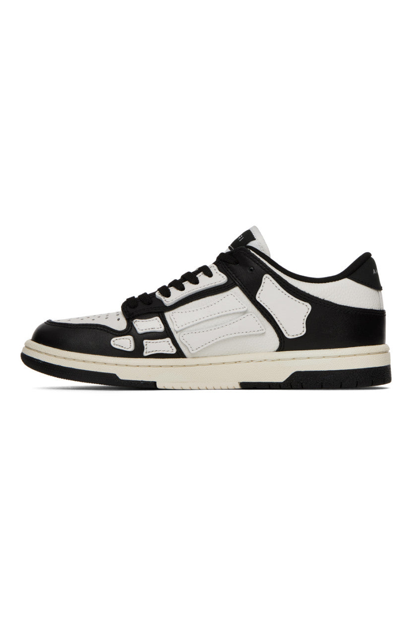 AMIRI Black & White Skel Low Sneakers
