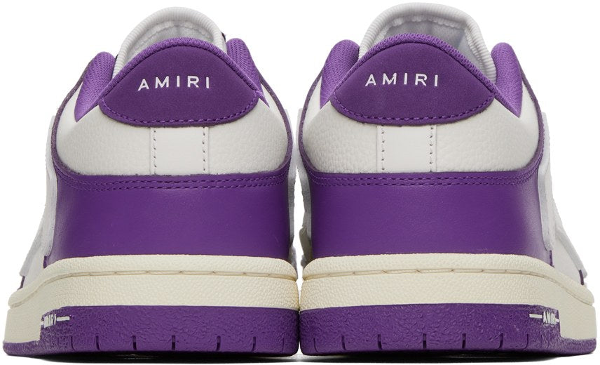 AMIRI Purple & White Skel Low Sneakers
