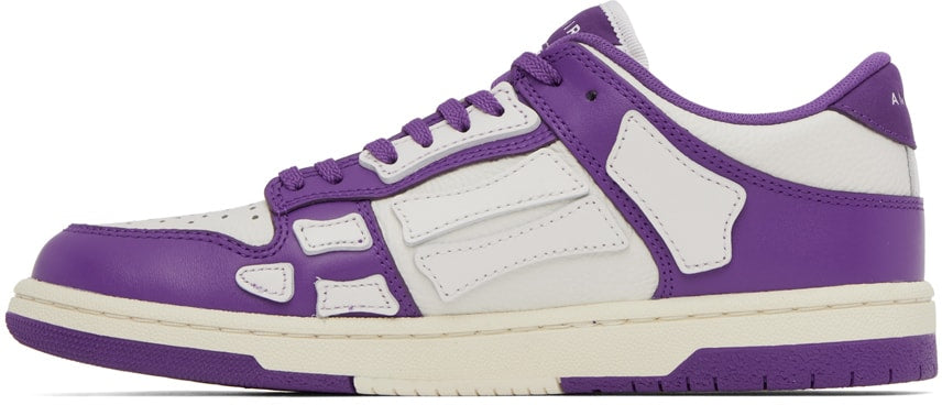 AMIRI Purple & White Skel Low Sneakers