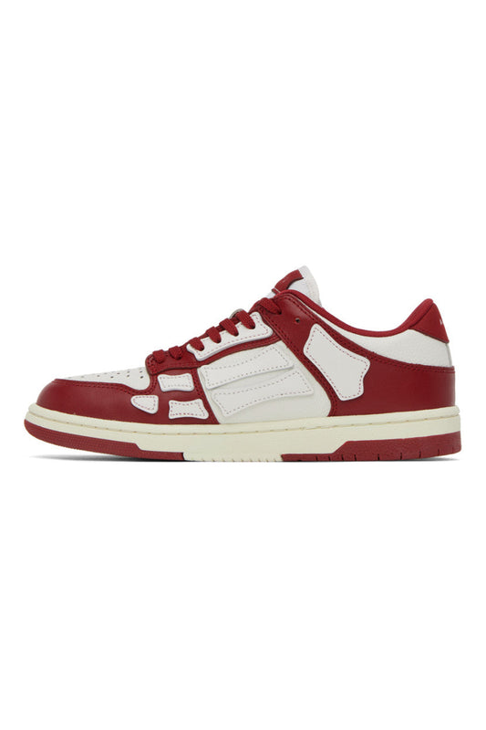 AMIRI Red & White Skel Low Sneakers