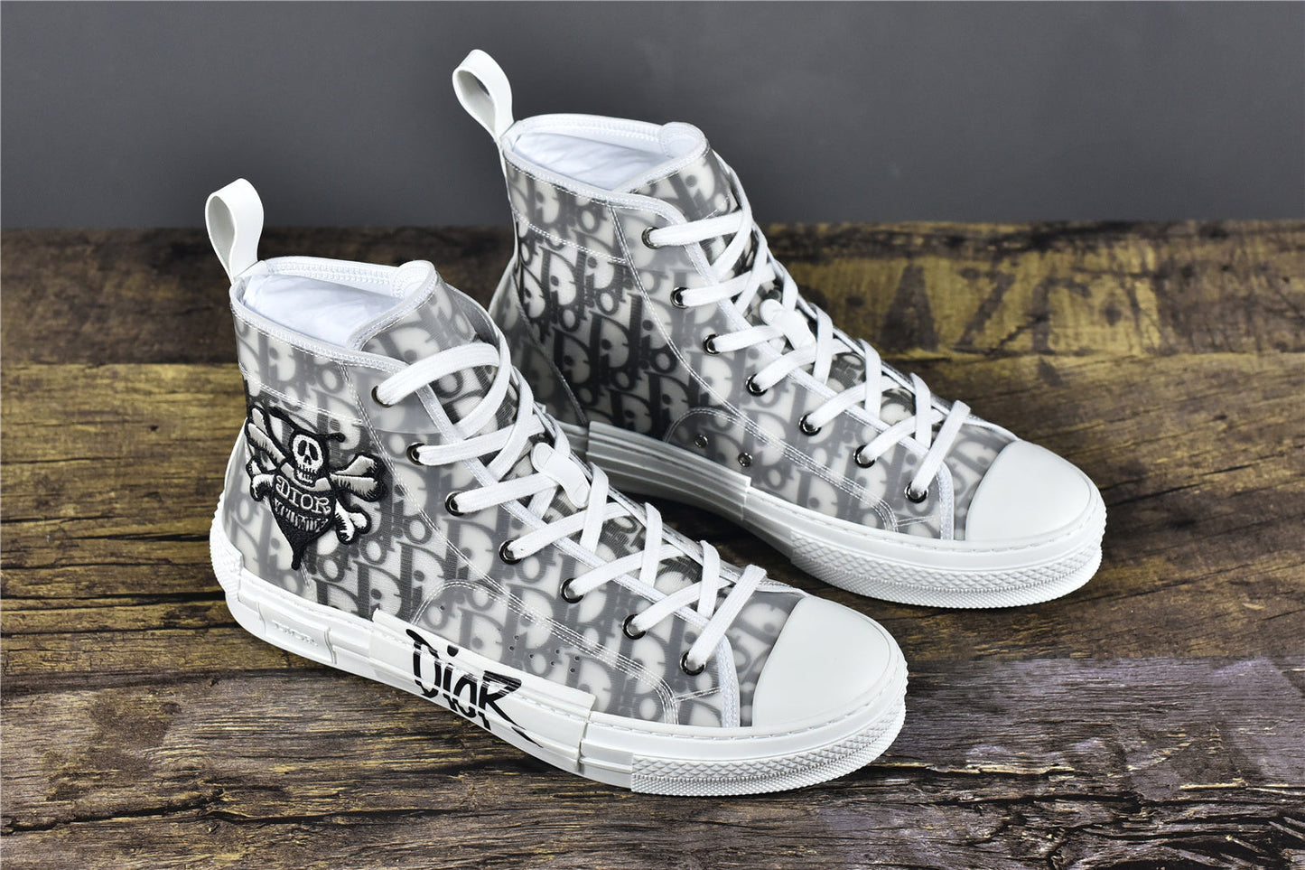 D!OR B23 High-Top Oblique Canvas