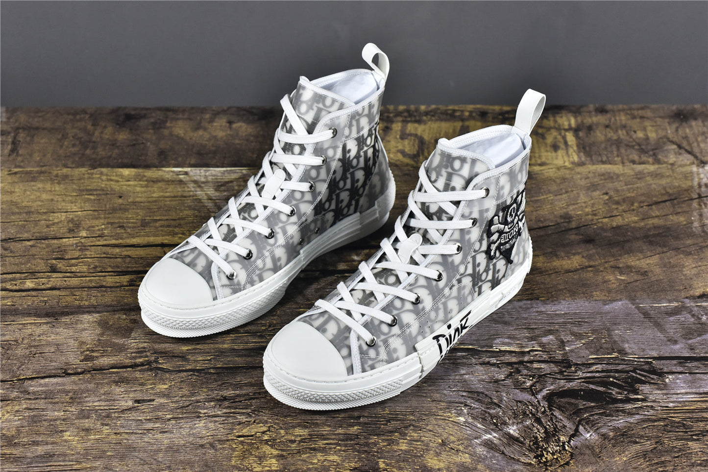 D!OR B23 High-Top Oblique Canvas