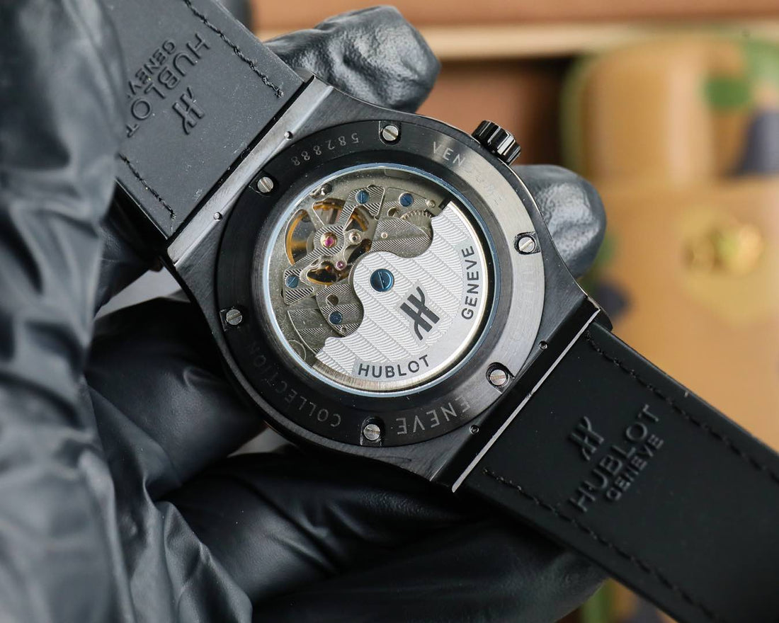 HBT Black - Black Leather - Automatic - 45mm