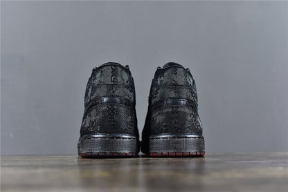 AJ 1 Mid x CLOT 'Fearless Black'